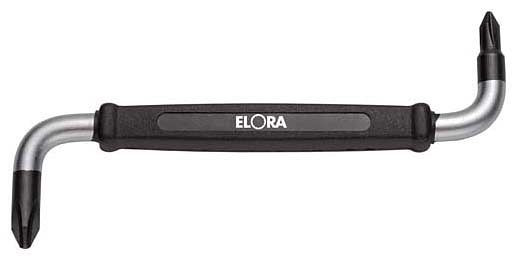 ELORA Tournevis à molette avec manche en plastique, Phillips, 730, longueur: 100 mm, 0730000011001