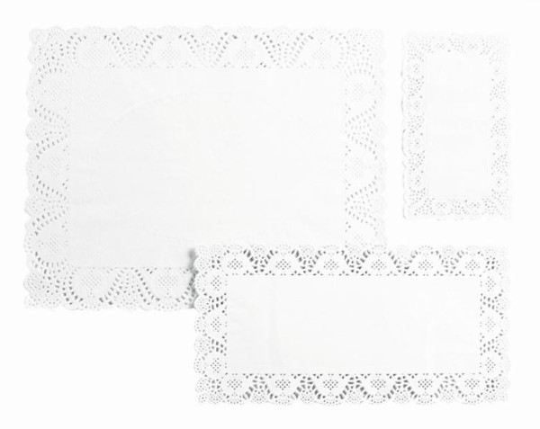 Pointes à gâteau Schneider, blanches, rectangulaires/carrées, 250x370 mm, paquet de 100, 116480