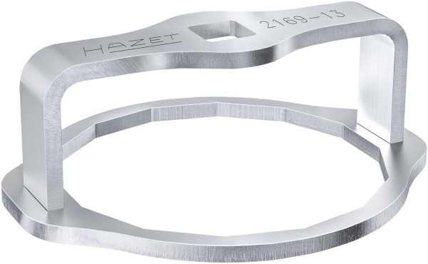 Clé pour filtre à huile Hazet, carré creux 12,5 mm (1/2 pouce), profil externe 14 pans, 92 mm, 2169-13