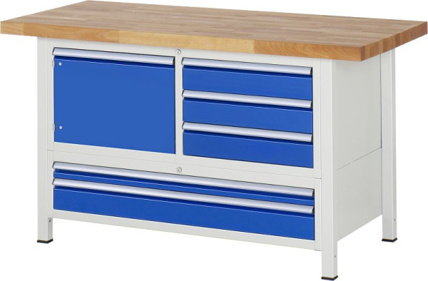 Etabli RAU série 8000 - modèle 8932, L1500 x P700 x H840-1040 mm, 13-8932A2-157B4H.11