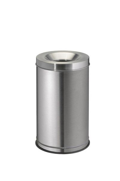 Orgavente GRISU, poubelle de sécurité en acier inoxydable brossé, H x Ø 770x463 mm, 120L, 770040