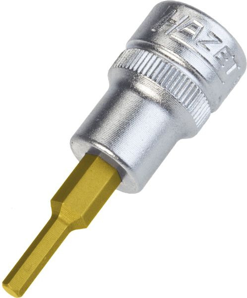 Douille de tournevis Hazet, carré creux 10 mm (3/8"), profil de douille hexagonale, 1/8", 8801A-1/8