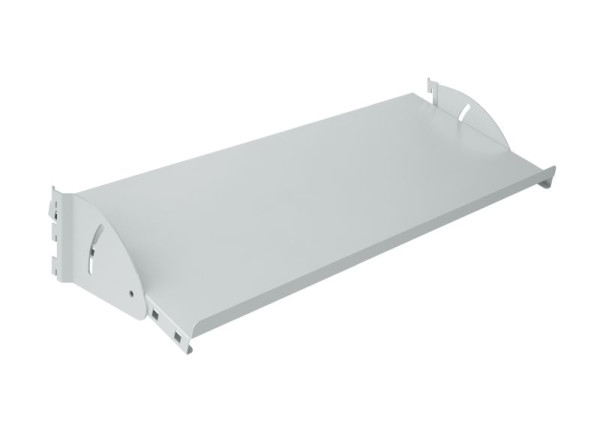 Etagère SOFAME, inclinable et réglable en profondeur L 1300 x P 350 mm, gris clair RAL 7035, W010080128GC
