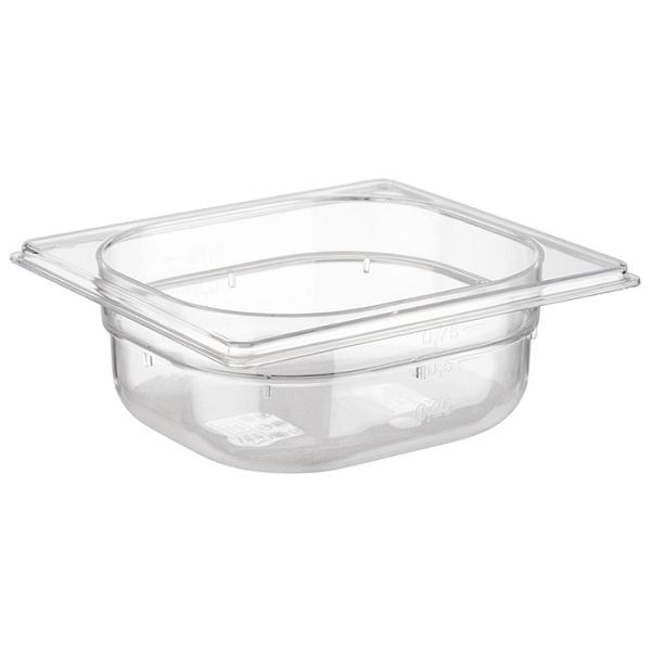 Bac APS GN 1/6, 17,6 x 16,2 cm, profondeur : 65 mm, polycarbonate, 1 litre, 82036