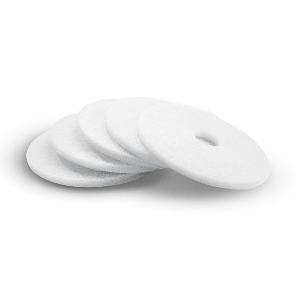 Kärcher Pad, très doux, blanc, 406 mm, 5 pièces, 6.371-331.0