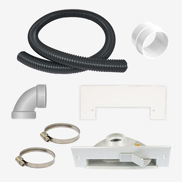 Kit complet HKW de buses de balayage de base pour installation dans le système d'aspirateur central HKW, beige, 10002b