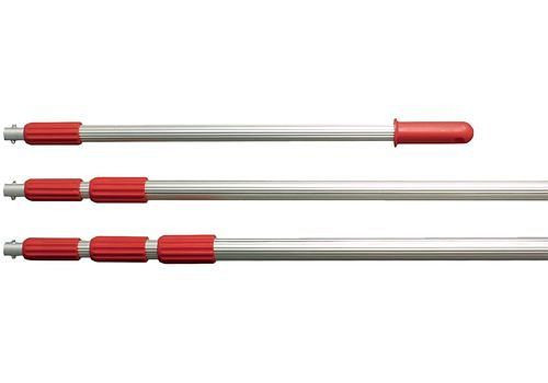 Perche télescopique en aluminium DENIOS, avec 2 tiges, 1250 - 2500 mm, sans godet, 179-428