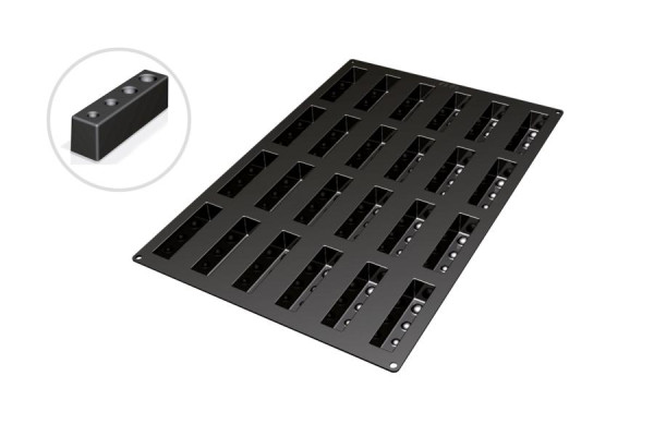 Moule à pâtisserie en silicone Schneider Fantasy 2, 40 x 60 cm, dimensions 117 x 29,5 mm, hauteur 34 mm, 115318