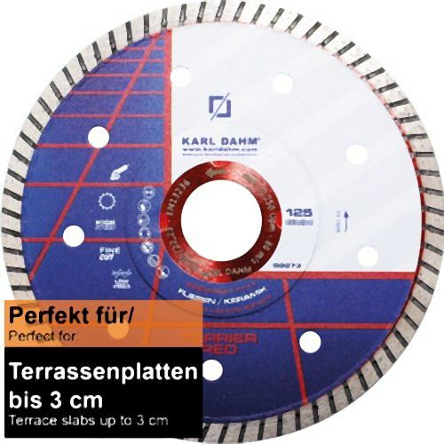 Karl Dahm disque à tronçonner diamanté Terrier-Rouge Ø 125 mm, 50273