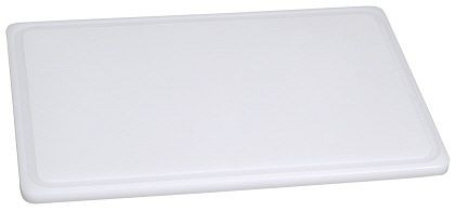 Planche à découper Contacto, blanche 60 x 40 cm 2 cm, avec rainure à jus, 1523/602