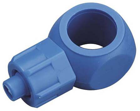 temporisateur A-WS-6/4-1/8-POM-bl, bague pivotante coudée pour boulons banjo, série "AH" avec surface d'étanchéité moulée, UVC : 10 pièces, 01631229