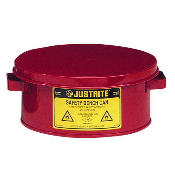 Boîtes de banc de sécurité Justrite 1007, 23,8 cm x 11,4 cm, rouge, JUT10375RD