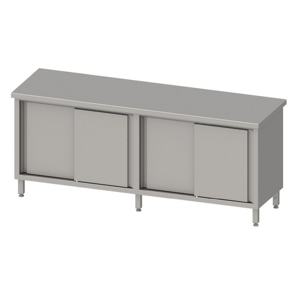 Armoire de passage Stalgast avec portes coulissantes 2000x600x850mm, sans dosseret, soudée, VAS20611
