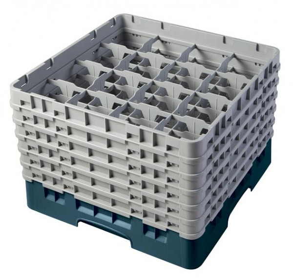 Panier de lavage Cambro 16 compartiments Camrack turquoise, lot de 2, 16S1114414