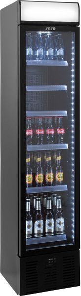 Réfrigérateur à boissons Saro avec panneau publicitaire - étroit, modèle DK 134 PRO, 325-2250