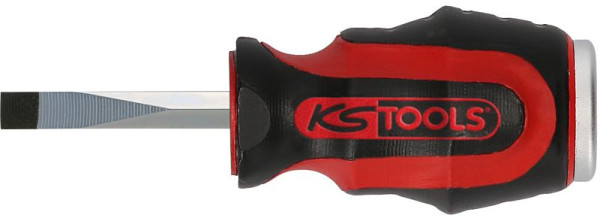 KS Tools Tournevis plat ERGOTORQUEmax, 6 mm, forme courte, 151.1131