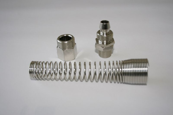 ELMAG Raccord rotatif pour tuyau PU, AG 3/8' / S 10x15 avec ressort de protection contre le pliage, 42493