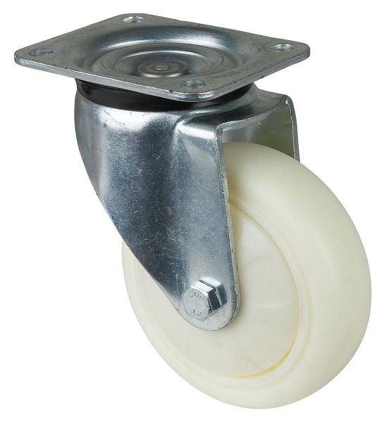 BS Rolls Roulette pour charges lourdes, largeur de roue 50 mm, Ø roue 150 mm, capacité de charge 650 kg, bande de roulement/corps de roue plastique, roulements à billes, bulbe, L600.B15.152