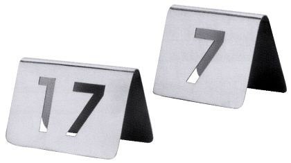 Plaque numéro de table Contacto 13-24 avec numéros perforés, 1059/624