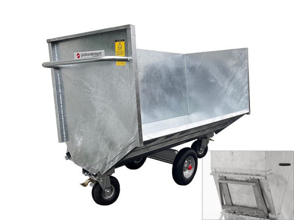 Enclos Growi grande capacité 240 cm de large, 105 cm de profondeur, pour tracteurs avec chargeur frontal - Weidemann mécanique, 10016345