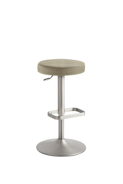 Mayer Sitzmöbel , structure chromée mat, assise rembourrée, taupe, 1200_04_30484