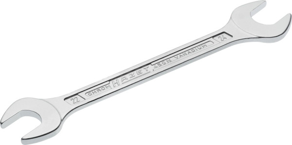Clé à fourche double Hazet, profil hexagonal extérieur, 22 x 24 mm, 450N-22X24