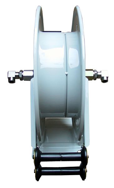 Enrouleur Ebinger OSM 400, maxi 20bar/90 °C, maxi 10m - 2x15mm OD joint duo-tuyau Viton pour air/eau, 1.400.1000