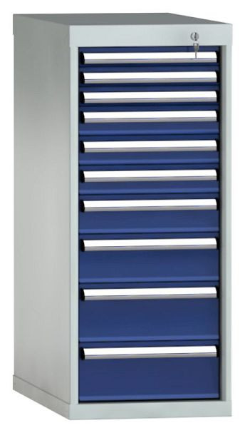 Armoire à tiroirs KLW 1000 x 419 x 750 mm H x L x P, dimensions d'installation : 900 mm, division : 18x36 unités, SDB1000-10EP-001