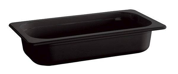 Bac APS GN 1/4 -ECO LINE-, 26,5 x 16,2 cm, profondeur : 65 mm, mélamine, noir, 1,35 litre, 83750