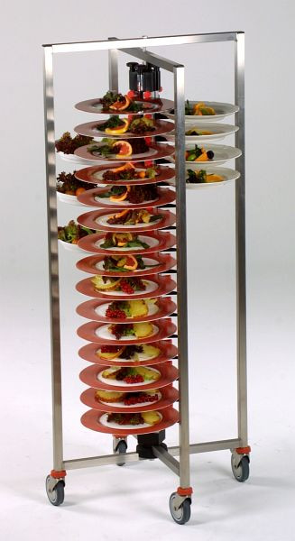 Chariot à assiettes mobile ADE PM60Z, pour 60 assiettes avec cadre rabattable, 4643
