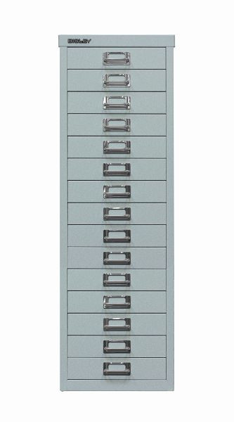 Bisley MultiDrawer™, série 39, DIN A4, 15 tiroirs, argent, L3915355