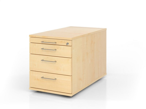 Conteneur roulant Hammerbacher TC30 BS, profondeur 80, corps : érable / façade : érable, 42,8 x 51,2 x 80 cm, 1/2/3/3 HE, VTC30/3/3/BS
