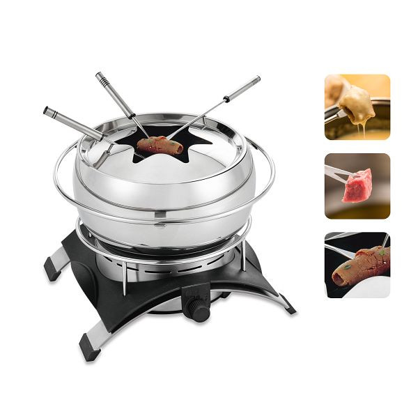 NOVIS Service à fondue Inox, 950 W / 220-240 V, 6014.21.1