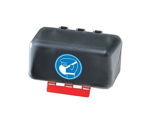 Mini boîte DENIOS pour ranger la protection respiratoire, transparente, 116-481
