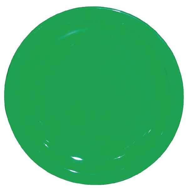 Assiettes Olympia Kristallon vert 23cm (12 pièces), CB768