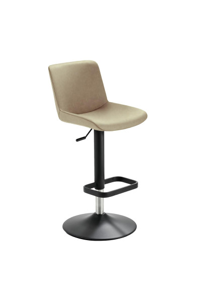 Mayer Sitzmöbel , structure thermolaquée noire, coque d'assise rembourrée, beige, 1235G_03_26478