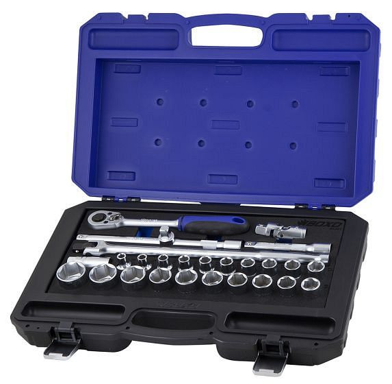 Jeu de douilles Boxo 1/2", 27 pièces, UE : 5 pièces, BX367-BC