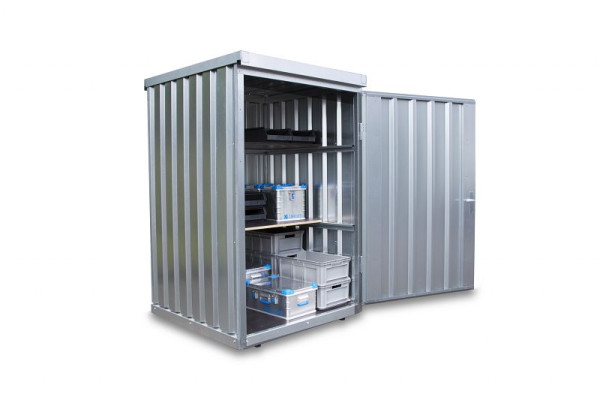 Coffret chargeur FLADAFI MB 8, galvanisé, assemblé, avec socle, 1420 x 1490 x 2195 mm