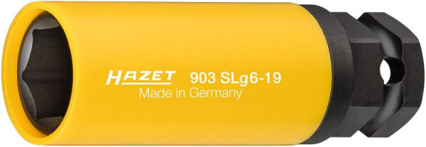 Impact Hazet, douille tournevis machine, six pans, carré creux 12,5 mm, six pans extérieur 24 mm, 19 mm, 903SLG6-19