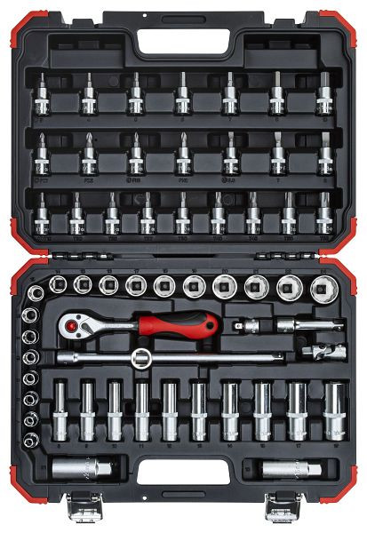 Jeu de clés à douilles rouges GEDORE 3/8 SW6-24mm 59 pièces, 3300054