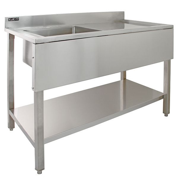 KuKoo évier inox évier gastro 1 bac à gauche, 10635