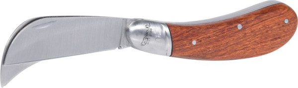 Couteau pliant d'électricien KS Tools, 1 faucille et une lame droite, 907.2186