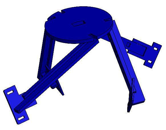 POXER 4 bras agitateurs solides, H225, 2781_225_0004