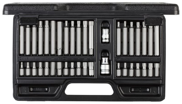 Jeu d'embouts GEDORE rouge 10 mm TX + XZN + hexagonal 40 pièces, 3301572