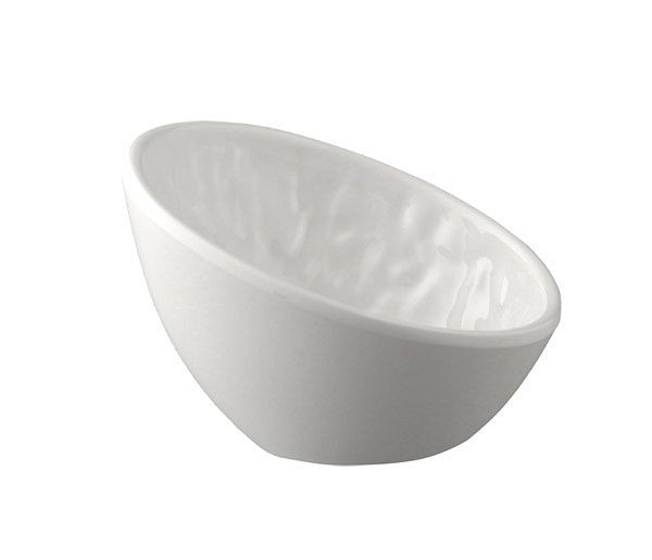 Bol APS, rond -TAO-, 10,5 x 10 cm, hauteur : 6,5 / 3 cm, mélamine, blanc, aspect pierre, 0,07 litre, 83648