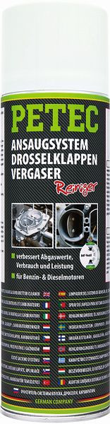 Système d'admission Petec, vaporisateur de nettoyant pour papillon et carburateur, 500 ml, paquet de 6, 72450