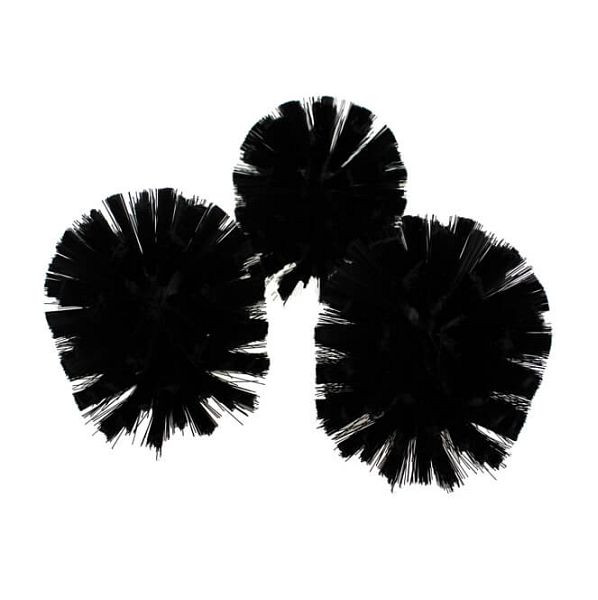 Têtes de brosse de rechange KEMMLIT noires M16 en SET de 3, 204.675