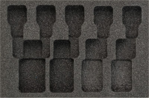 Insert en mousse souple à 2 composants Hazet, pour 986/9 N, dimensions/longueur : 172 mm x 114 mm Taille du système d'organisation : 1/9 (172 x 114 mm), 163-361L