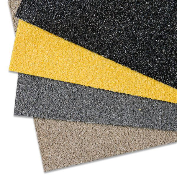 Pantalon de farine plaque antidérapante GRP extra fort jaune 750x1000mm, GPXG7501000
