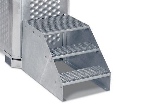 Plate-forme de commande DENIOS, galvanisée, pour multi capteurs 1300 à 2400 litres, 117-808